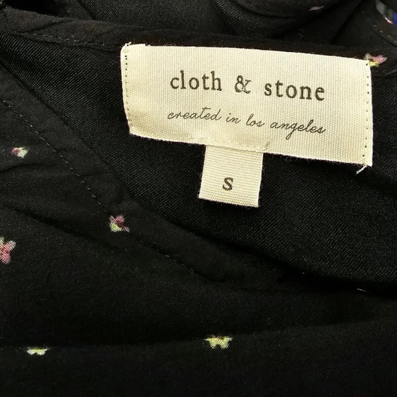 Anthropologie Cloth & Stone Tie Back Dress  Size Small - Picture 6 of 7